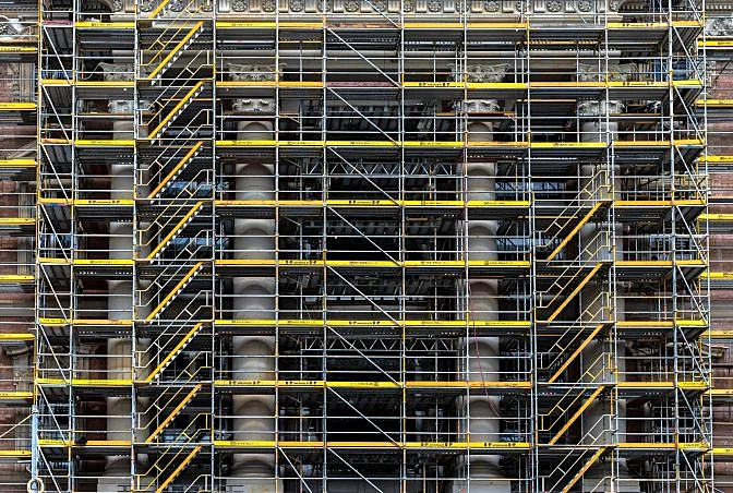 scaffolding building