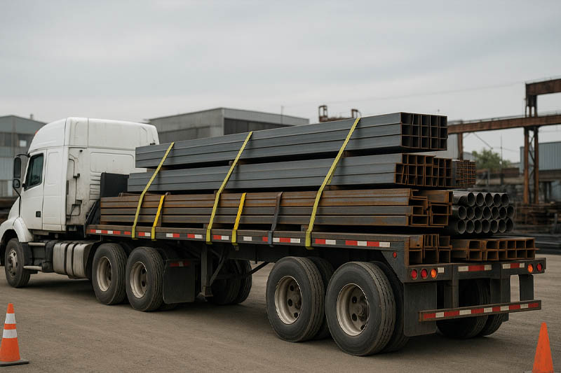 حمل و نقل مقاطه فولادی و فلزی