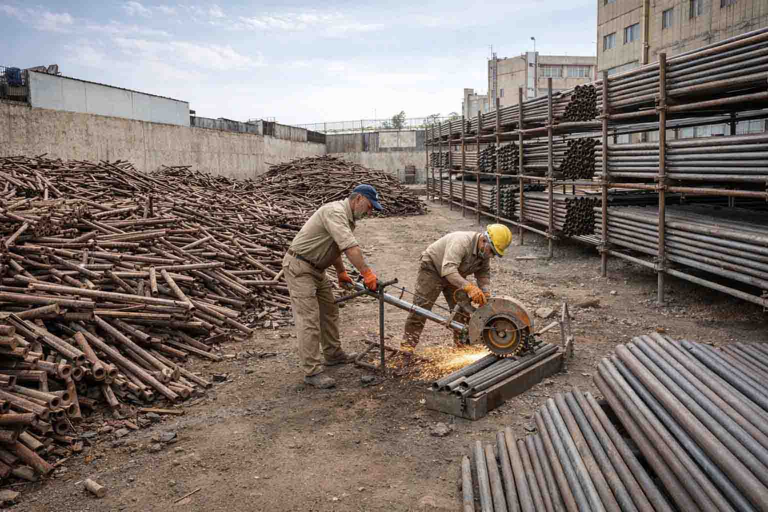 خرید لوله دست دوم داربست شیزار داربست اصفهان داربست تبریز داربست کرمان